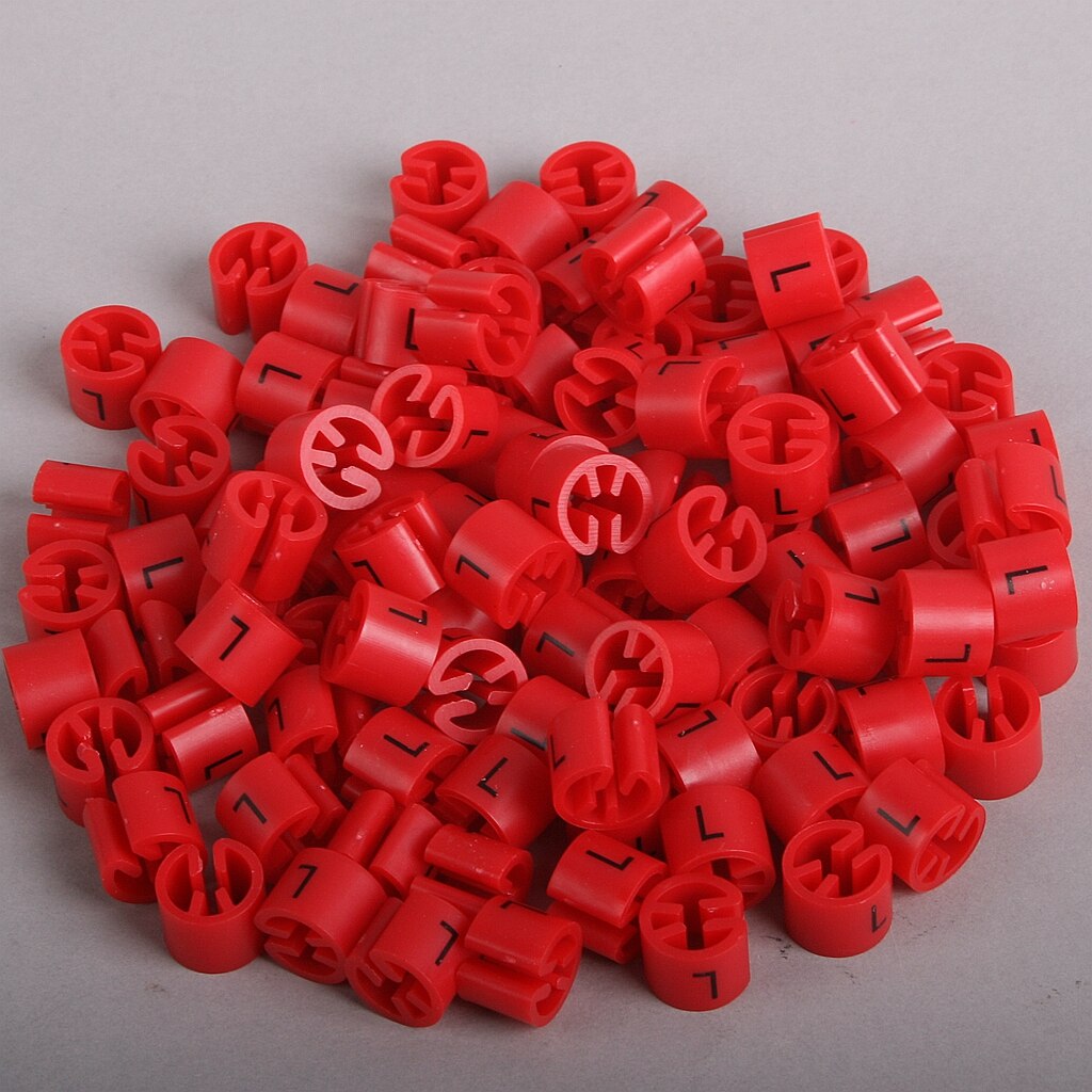 200pcs Multicolour Hanger Sizer Garment Markers "XS-6XL" Plastic Clothing Size Marker Tags