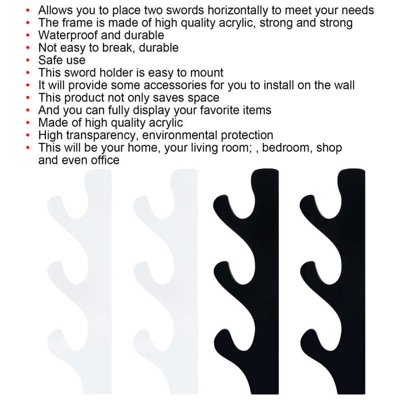 Acrylic Sword Holder Sword Stand Three Layer for Home for Bedroom for Living Room