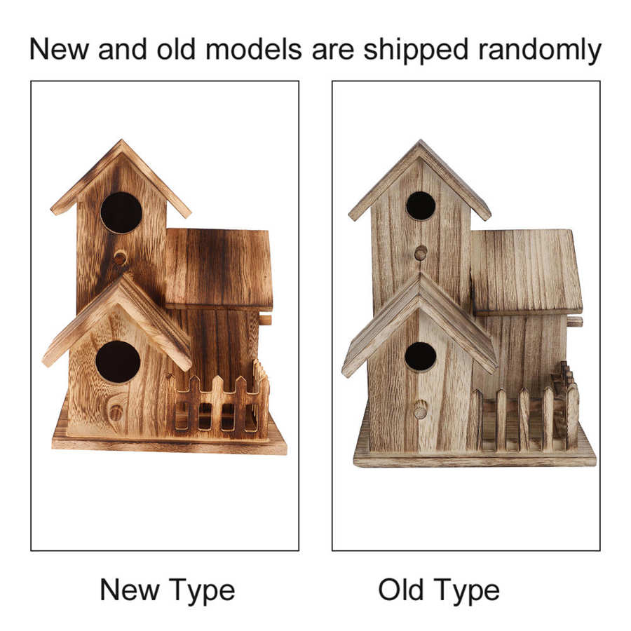 Cage à oiseaux en bois, petit abri d&#39;extérieur, nid d&#39;oiseau, fournitures de maison pour animaux de compagnie, décoration de la maison