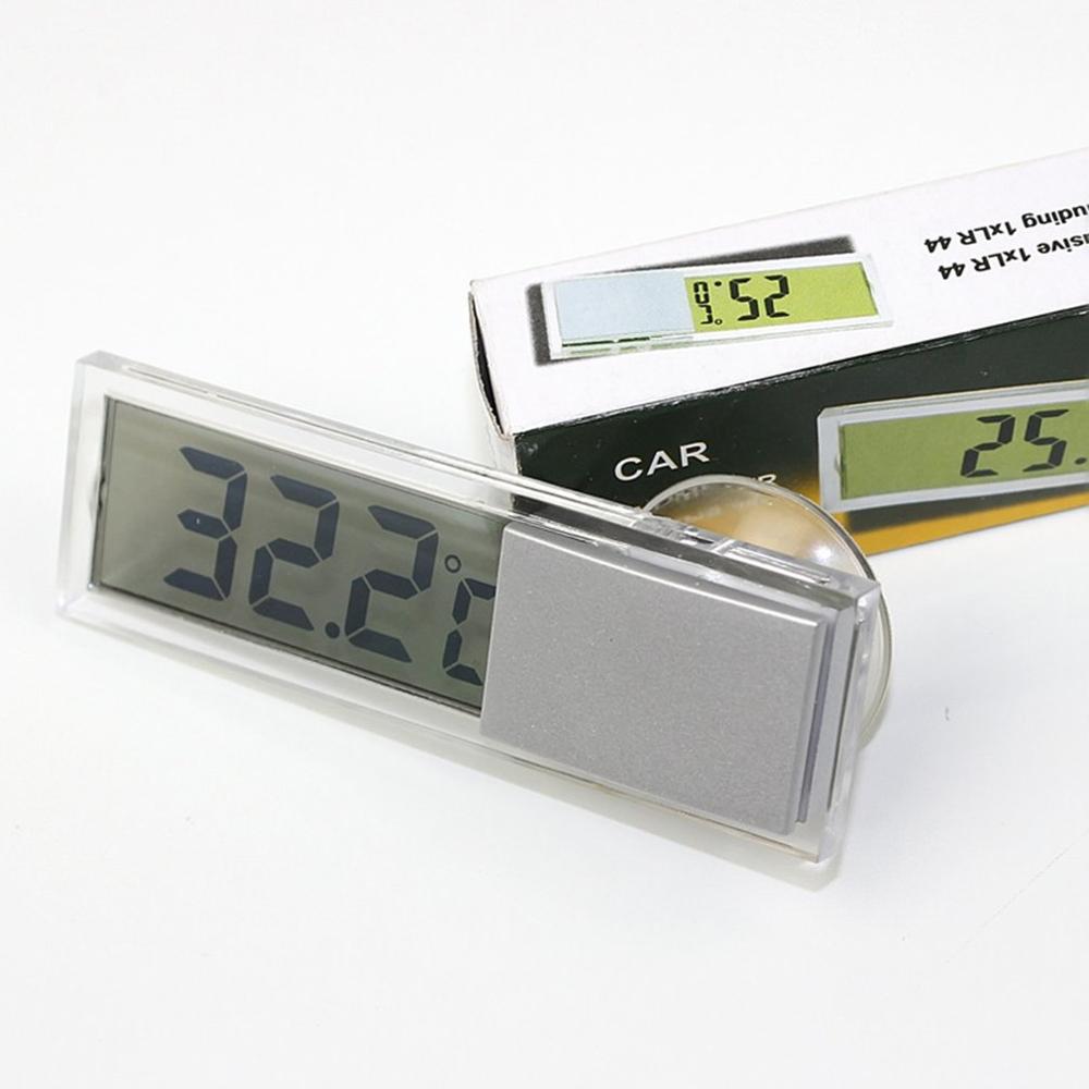 Huishoudelijke Auto Voertuig Zuignap Elektronische Digitale Transparant Lcd Display Thermometer Digitale Auto Thermometer