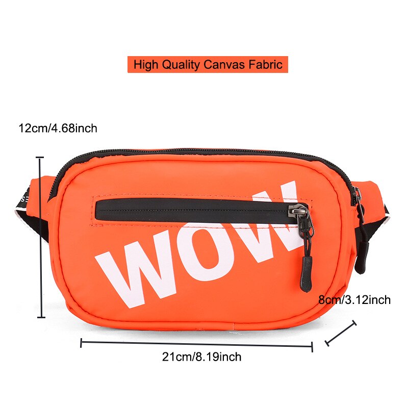 Waterproof Child Waist Bag Boy Chest Bag Trend Belt Bags High Capacity Kidney Funny Bags Unisex Banana Bags Teens Crossbody Pack