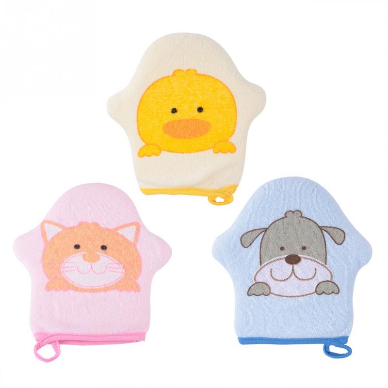 Baby bad dusch svamp tecknad stjärna modell mjuk bomull barn bad borste bomull skrubber baby shower handske svamp babyvård