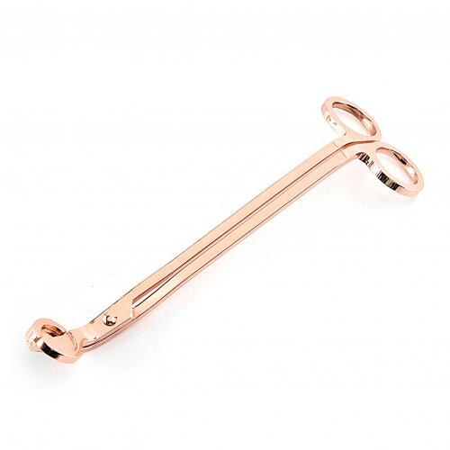 Luxe Kaars Schaar Rvs Aromatherapie Kaars Kern Trimmer Clipper Cutter Schaar Tool Goud Zilver Zwart: Rose Gold