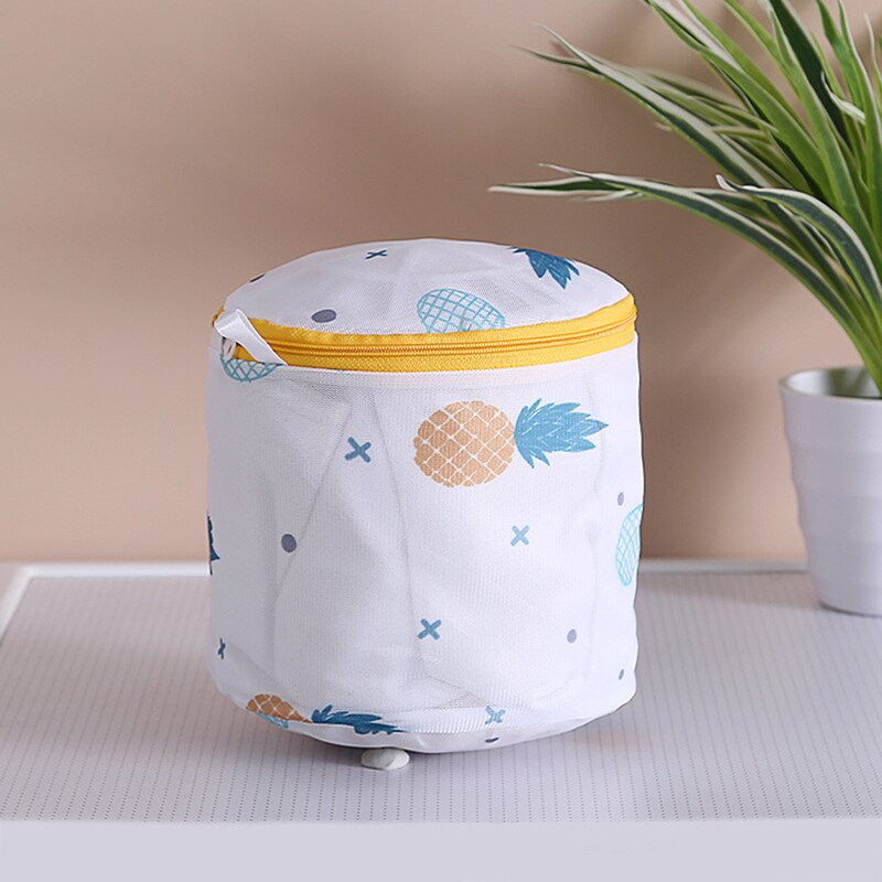 Laundry Bag Printing Zippered Mesh Polyester Washing Net Bag For Underwear Sock Washing Machine Pouch Clothes Bra Bags