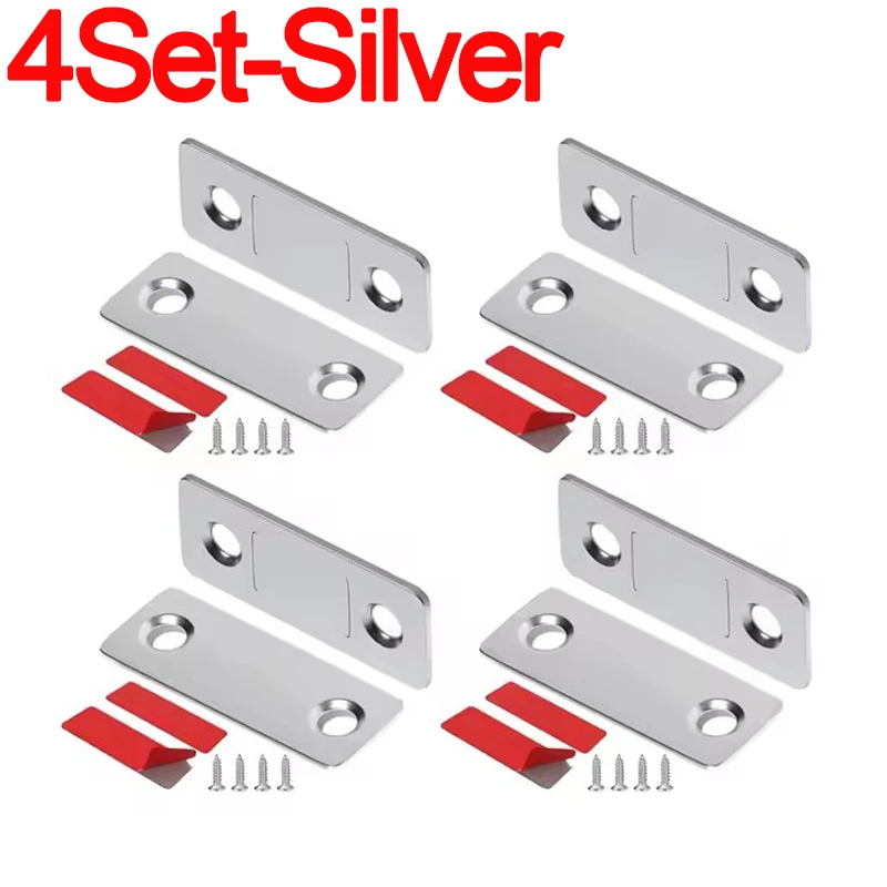 Household Magnetic Cabinet Catches Invisible Magnets Door Stopper Patch Self-Adhesive Furniture Drawer Window Door Closer Latch: Orange