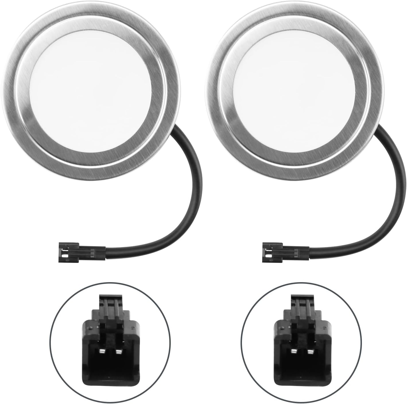 2-- delt emhætte i rustfrit stål med led-lys , 1.5w dc 12v 68mm delt indbygget røgudsugningsventilator til køkkenet.: Default Title