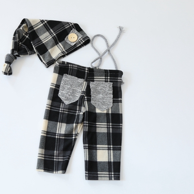 Newborn Pants Photography Props Clothes Boy Hat Set Lattice Outfits Baby Props For Baby Accessories Clothing Studio Photo: unisex baby clothes