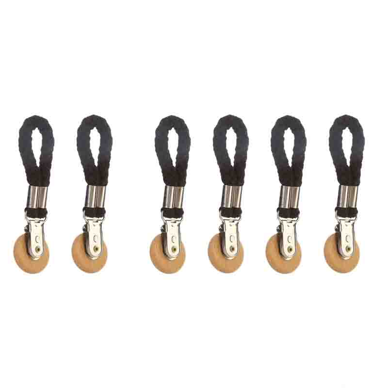 1-6 PCS Huishoudelijke multifunctionele metalen opbergclip Handdoekclip Geweven touw Hangende clip Geen boor Draagbare badkamerhanddoekclip: Blauw