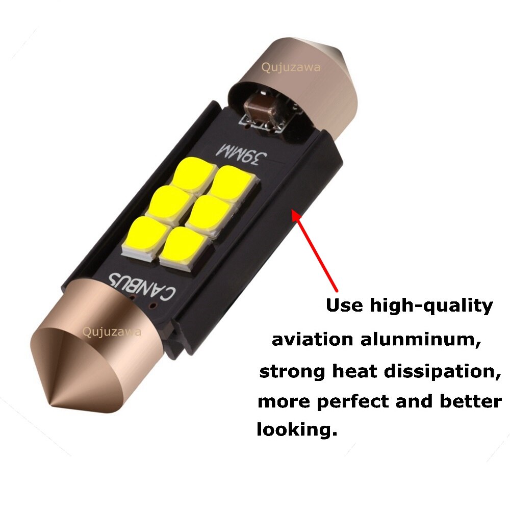 4Pcs Festoen 31Mm 36Mm 39Mm 41Mm Led Lampen C5W C10W Super Heldere Led Canbus Geen fout Auto Interieur Doom Lamp Auto Leeslampjes