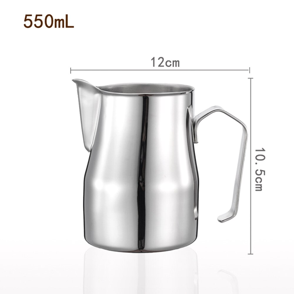 Coffee Milk Frothing Pitcher Cup 750/550/350ML Stainless Steel Espresso Steaming Pitcher V60 Maker: Chocolade
