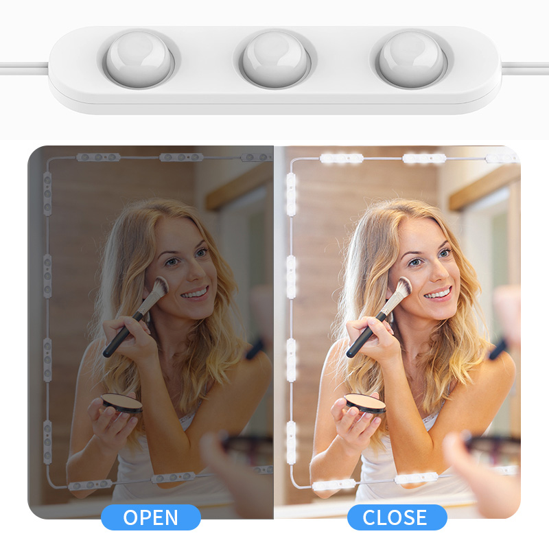 Makeup Mirror LED Light Bulbs Vanity Lights USB Bathroom Dressing Table Lighting Adjustable brightness and colour temperature