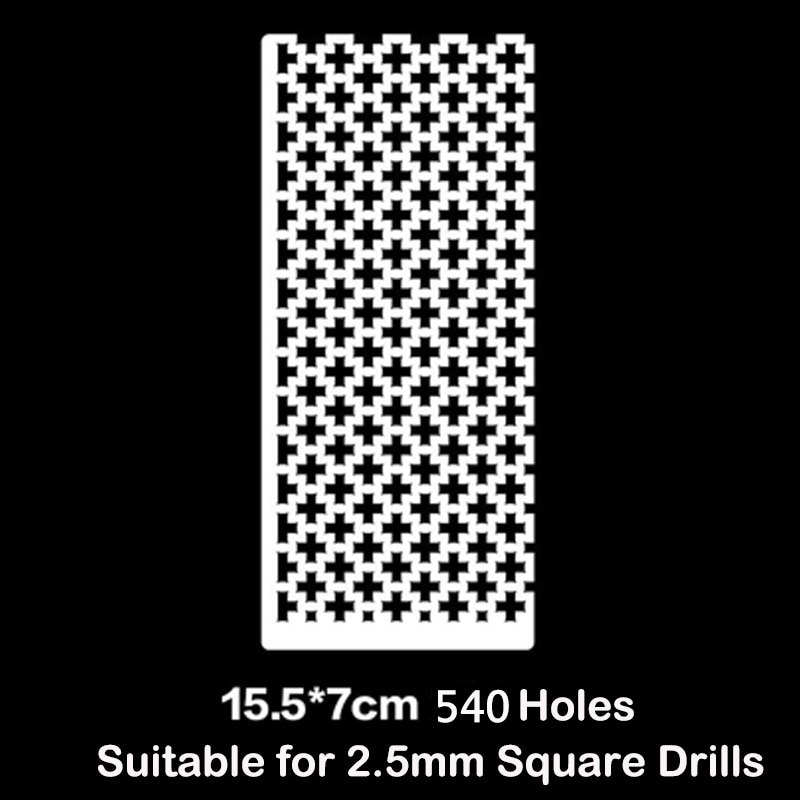 DIY 5D Diamond Painting Tools Stainless Steel Mesh Ruler Square Round Beads Drawing Ruler Diamond Embroidery Accessories