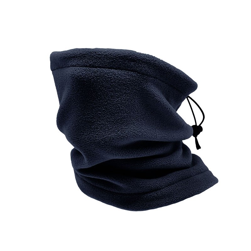 Bufanda de seda de hielo Simple Unisex para hombre y mujer, pañuelo de de Color sólido, cuello de redecilla, mascarilla facial para exteriores: navy blue