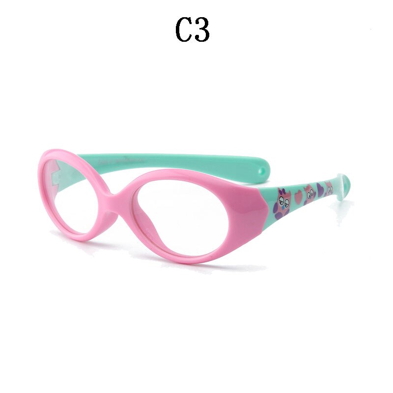 BOYSEEN Children's glasses frame Silicone frame Outdoor sports Kid Optical glasses 852: C3