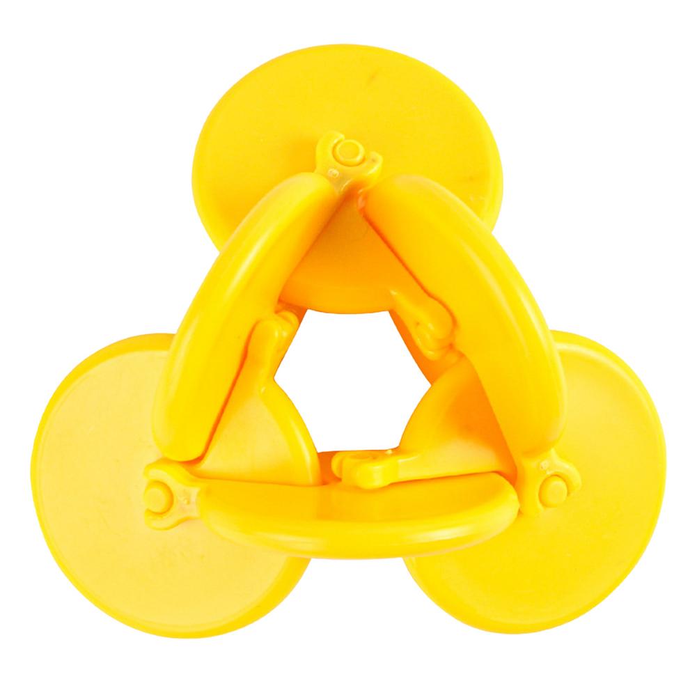 Jouet circulaire torsadé pour soulager l'anxiété, gadgets innovants pour enfants adultes, soulagement de l'éducation, décompression: Yellow