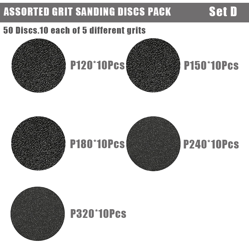 50 Pcs 3 Inch 75mm Sanding Discs Wet/Dry Hook and Loop Sandpaper Assortment 60 To 10000 Grits Abrasive Grinding Disc Polishing: Red