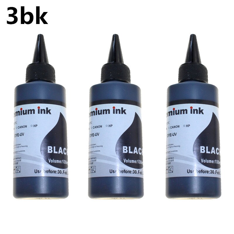 100 ml/Bottiglia di Inchiostro della Ricarica Della Tintura BK C M Y per Brother MFC-J6910CDW J6710CDW J5910CDW J825N J955DN J955DWN J705D j705DW J710D J710DW: 3bk