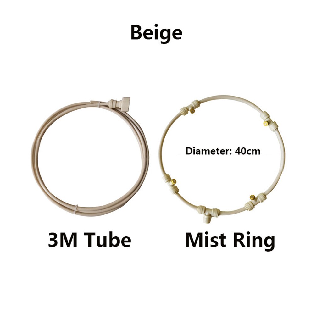 Outdoor Misting Cooling System Kit For Greenhouse Garden Patio Waterring Irrigation Mister Line Ring Mist Garden 3m Hose#ljc