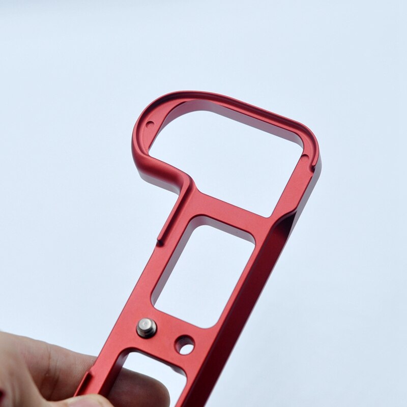 Fixation rapide L support de support poignée pour Nikon Z6 Z7 caméra Arca suisse Rrs Compatible carte verticale (rouge)