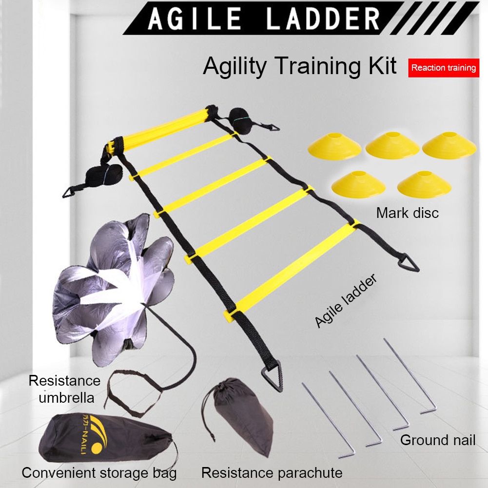 Trainingsleitern, beweglichkeitsübungen, sportornamente, treppen, agile treppen, outdoor-fußballausrüstungssets