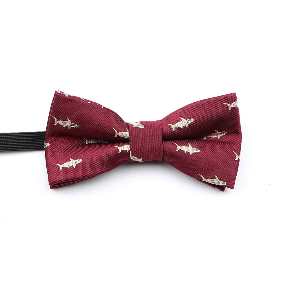 Nuovo papillon tessuto Jacquard per uomo bambino animale insetto Shiba Inu papillon festa di nozze casuale poliestere farfalla regalo carino: Kid 8