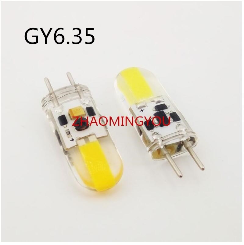 DIMMABLE GY6.35 LED Lamps 5W AC/DC 12V Corn Light Bulb Droplight Chandelier 1505 G6.35 COB Led Bombillas White/Warm white Lamp: Cold White / 5w / Yes