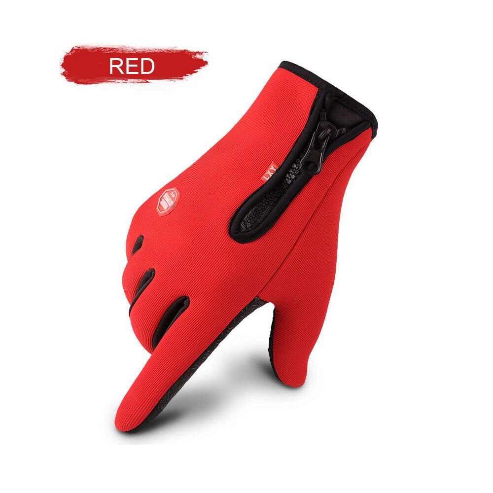 Motorfiets Handschoenen Windstopper Volledige Vinger Ski Handschoenen Warm Rijden Handschoen Outdoor Sport Auto-Styling Touch Screen Rits Handschoenen
