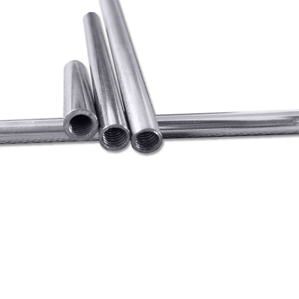 5Pcs M4 Binnendraad Aansluiten Pijp Binnendraad Rechte Pijp Dia 4.8Mm Chrome Hollow Binnendraad Buis Met m4x10mm Schroef