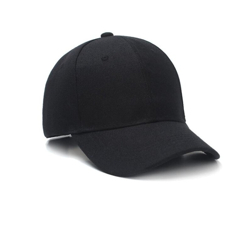 Solid Color Baseball Cap Summer Outdoor Sports Cap Tennis High Pony Tail Cap Unisex Hip-hop Rebound Cap Beach Vacation Sun Hat: Black