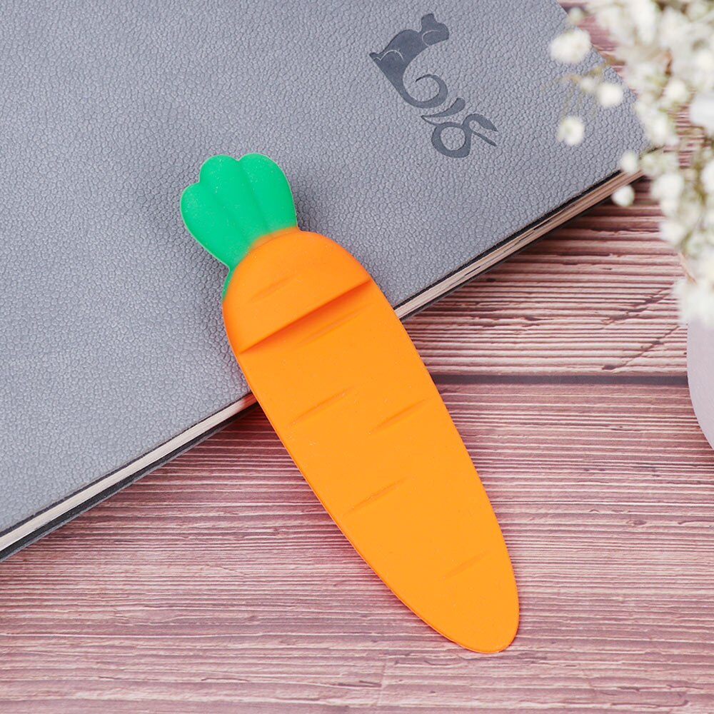 Cute 3D Animal Bookmarks Cartoon Crocodile Hippopotamus Book Markers Carrot Chicken Page Holder for Reading