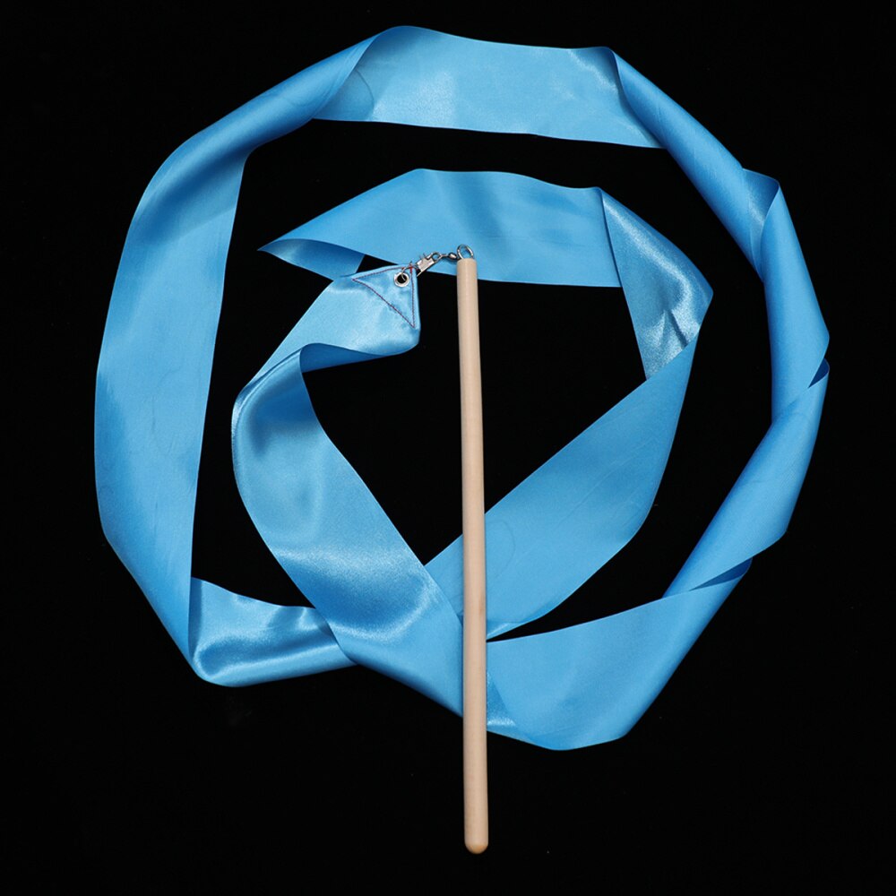 2 Stuks 2M Kleurrijke Ritmische Gymnastiek Lint Gymnastiek Dansen Lint Dansen Streamers Voor Kids Kinderen (Rood): Blue 1
