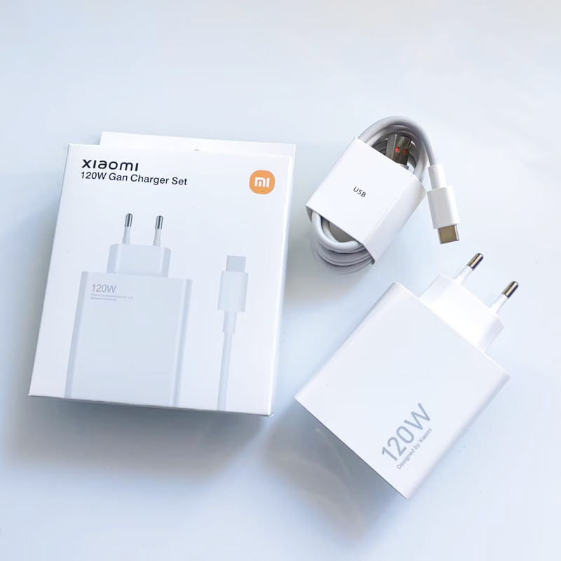 Xiaomi-cargador Original de 120W, Adaptador europeo de carga rápida 6A tipo C, Cable de datos para Xiaomi 14 13 Pro Redmi K70 Ultra Note 12 Pro + K60: UE