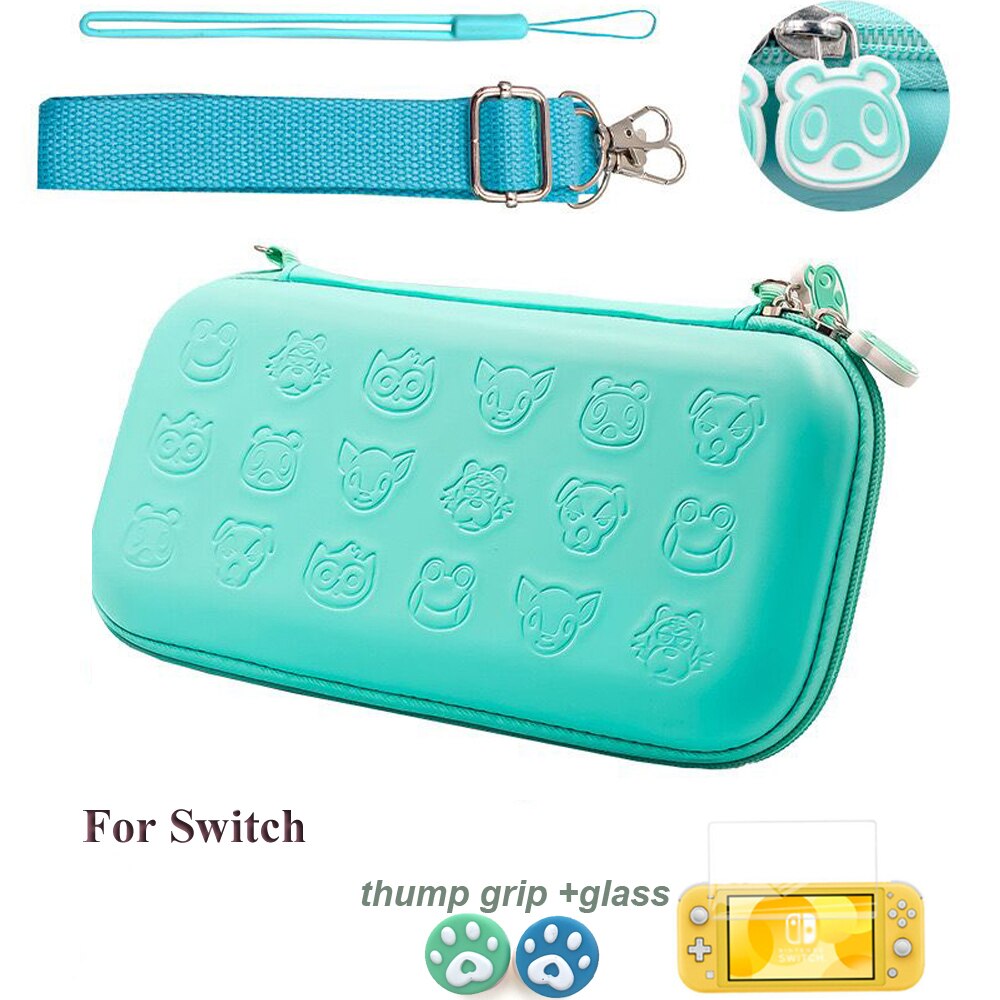 Funda de Sakura para Nintendo Switch Lite Mini, bolsa de almacenamiento de accesorios, cubierta protectora, color rosa: Blue For Switch
