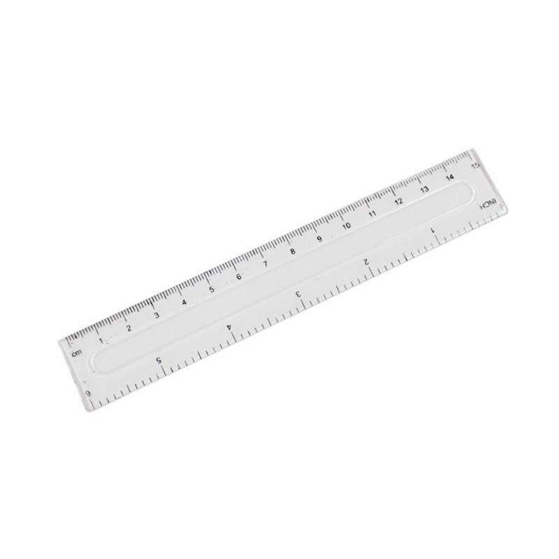 4 stk plast linjaler matematikk geometri linjal sett arkitekter skoletegning rekvisita (gjennomsiktig)