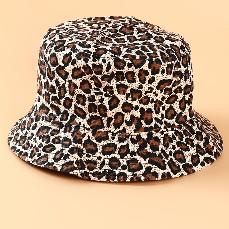 Della Stampa del leopardo Del Cappello Della Benna Per La Spiaggia di Sport Fisherman Cap Corsa Esterna Del Cappello Protezione Del Sole Cappelli Per Gli Uomini E Le Donne Sole del Cappello di pesca