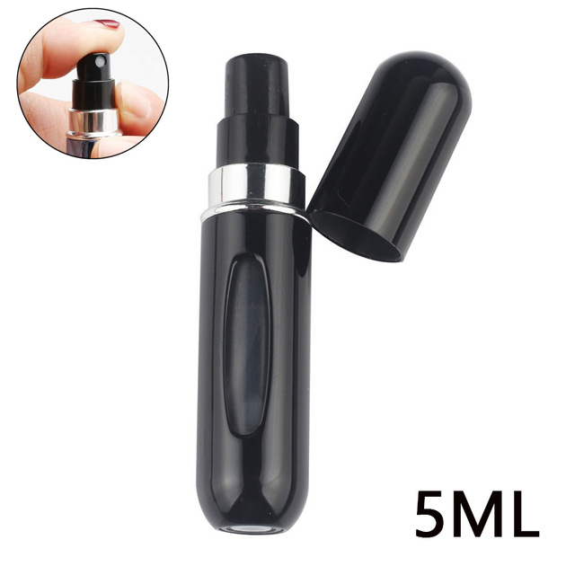 8/5 ml Parfümzerstäuber, tragbarer Flüssigkeitsbehälter für Kosmetika, Reisen, Mini-Aluminium-Spray, Alkohol, leere nachfüllbare Flasche: Armee Grün