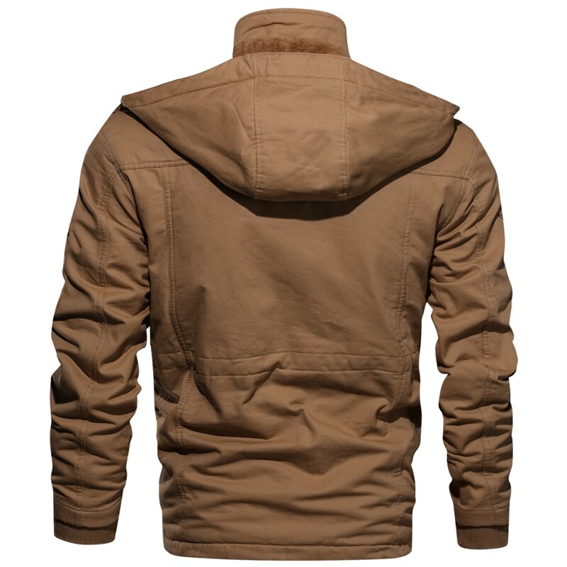 Vinteruniform jacka herr #39 ;s plus ull tjock varm jacka army pilot casual jacka air cargo jacka stor storlek 4xl jacka