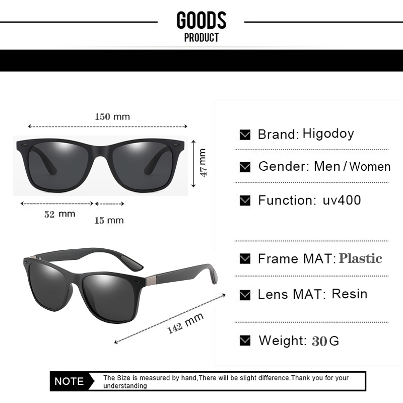 Vintage firkantede mænd polariserede solbriller mærke udendørs kørespejl kvinder retro luksus solbriller  uv400