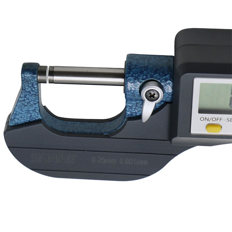 Digitales Mikrometer 0–25 Mm – 0,001 Mm Auflösung, LCD-Display, Mit Hartmetall-Sonde