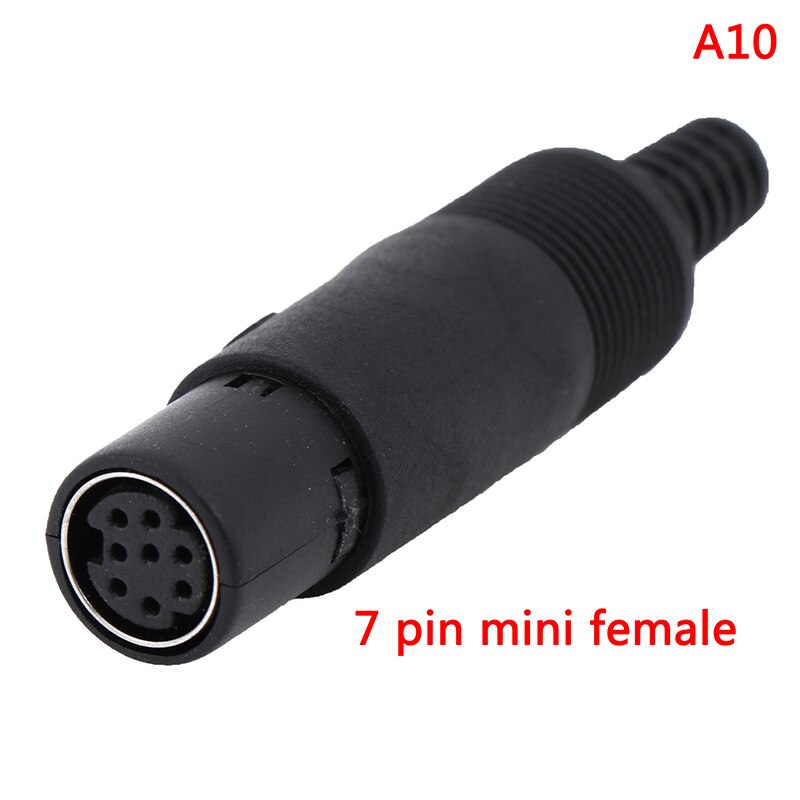 1PC Mini DIN Plug Socket Connector 3/4/5/6/7/8 PIN Chassis Cable Mount Male Female 3-8Pin: A10