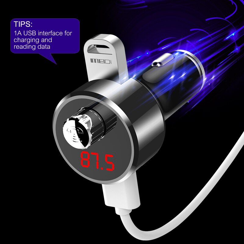 MEIDI Auto Bluetooth Fm-zender Radio Adapter Auto MP3 Speler Dual USB Car Charger Handsfree Car Kit