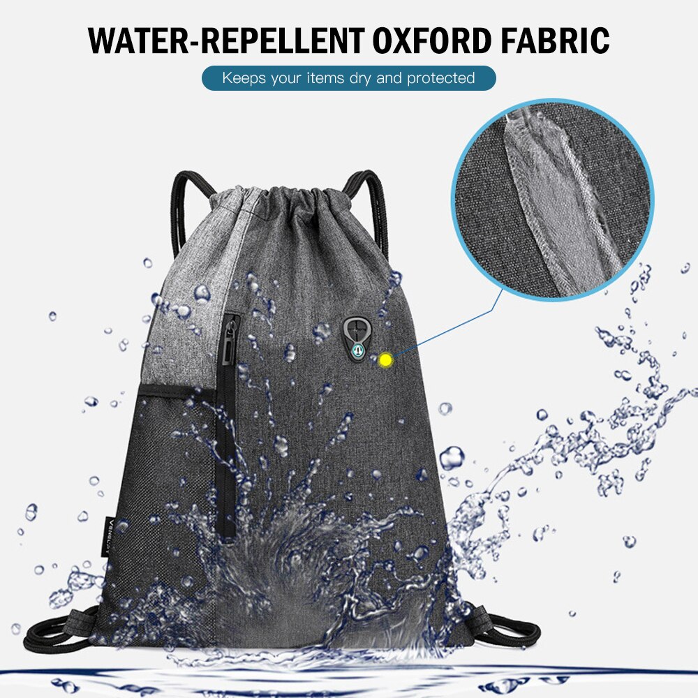 Saco de gimnasio con auriculares Jack, mochila con cordón, resistente al agua, bolsa de cubo con cordón, para niños y adultos