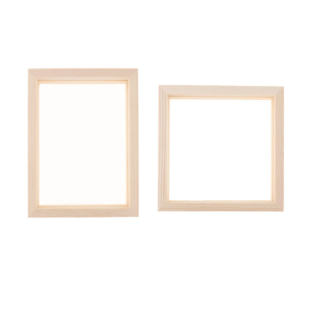 double-sided glass specimen transparent wooden frame 2Pcs