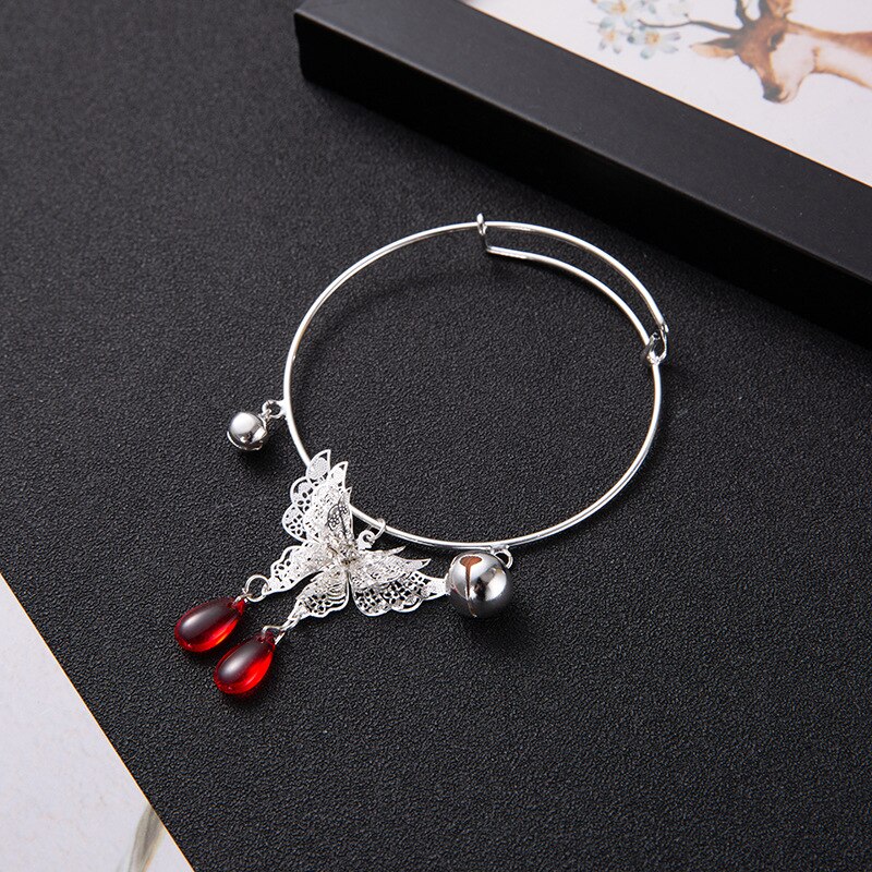 Pulsera celestial con de mariposa para mujer, brazalete de mariposa, hecho a mano: 2