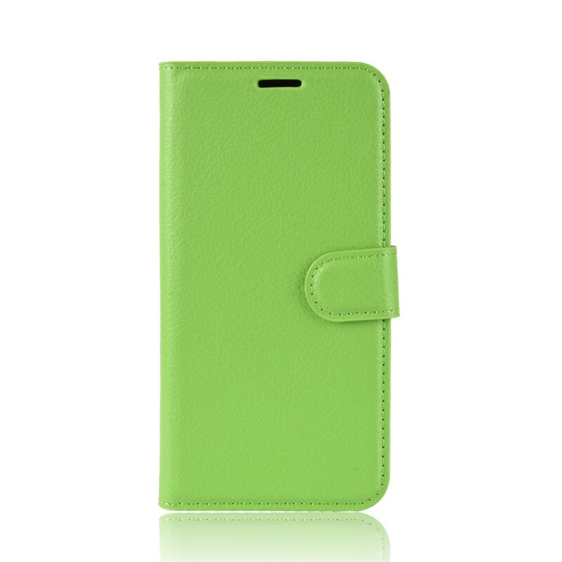 Funda de lujo para LG X Cam K580ds de cuero PU para LG X Cam K580 K 580 K580DS DS XCam carcasa trasera con tapa: green case