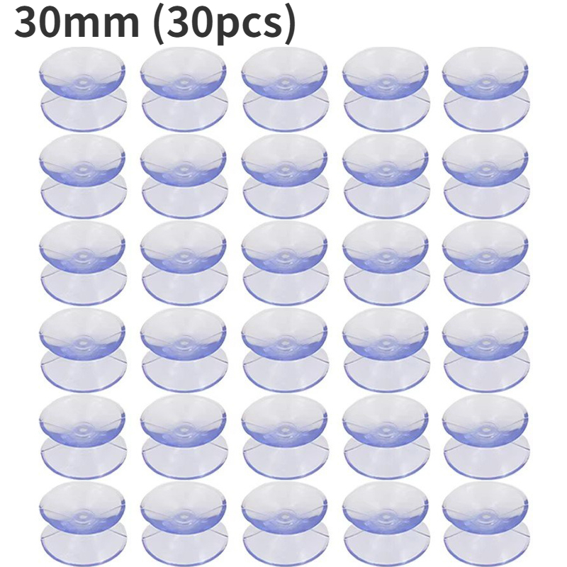 30/5 Uds ventosa de doble cara-almohadillas de ventosa para vidrio plástico acuario tubo de oxígeno DIY soporte de jabón accesorios 20/30/35mm: Azul oscuro
