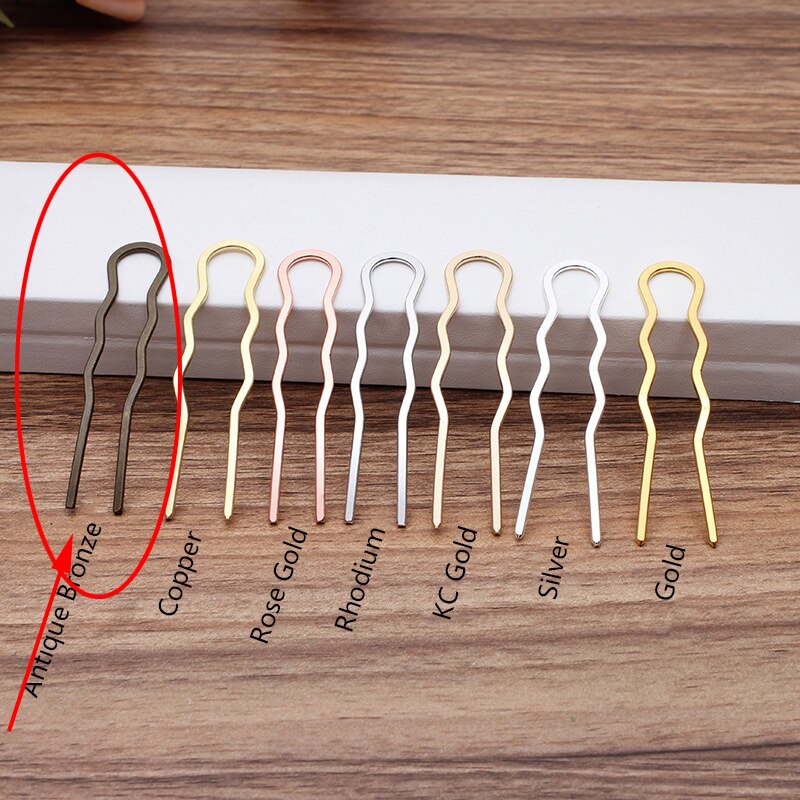 10pcs Hair Sticks - 70mm Copper Hair Pins - Handmade Plant Ornaments - Bridal Hair Accessories for Women: 10pcs Antique Bronze