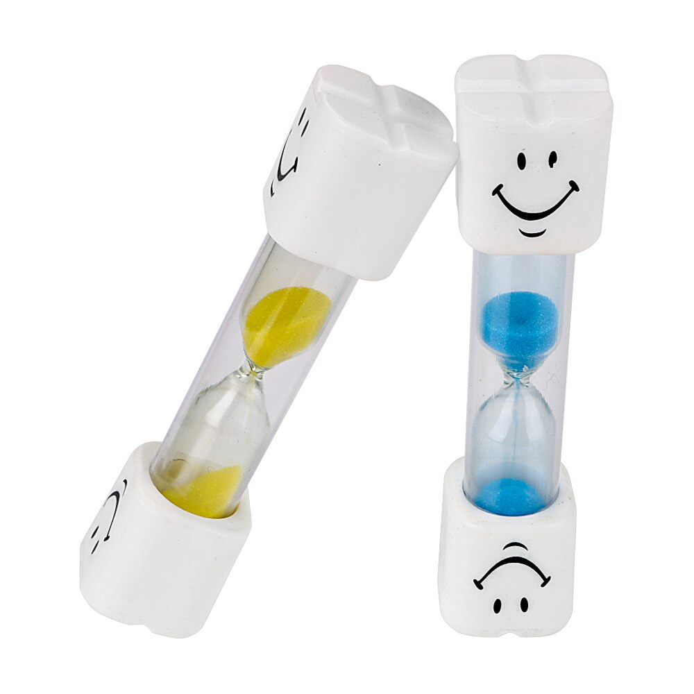 3 minutos relojes de arena casa DecorToothbrush temporizador para cepillarse los dientes de los niños cara sonriente de arena temporizador