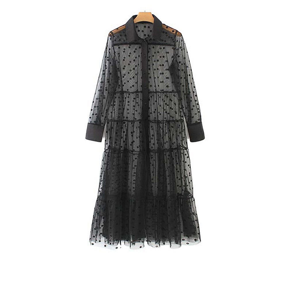 Vestido largo bohemio de verano para mujer, vestido de noche cóctel y playa: Black / S