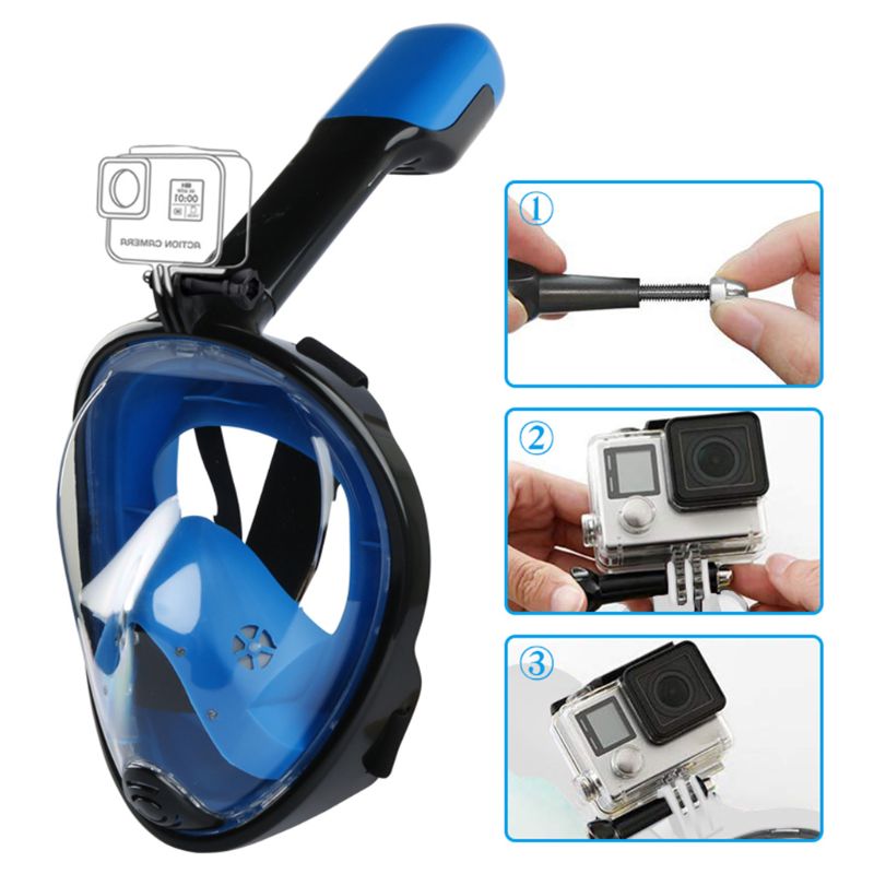 Diving Mask Full Face Snorkeling Mask Underwater Anti Fog Spearfishing Mask